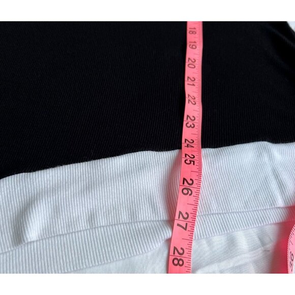 INC Womens Black Chevron Contrast Trim Pullover Tunic Sweater Top XXL BHFO 1313 - Picture 13 of 16